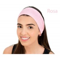 Faixa Para Cabelo Para Limpeza, Maquiagem, Skin Care Rosa